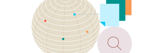 Illustration of data sheets from around the globe